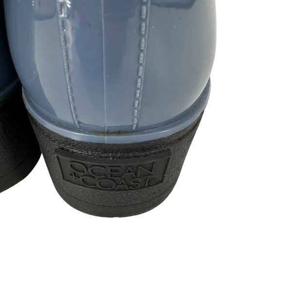 Ocean & Coast Womens Blue Chelsea Waterproof Slip-On Rain Boots Size 10 - Picture 4 of 11